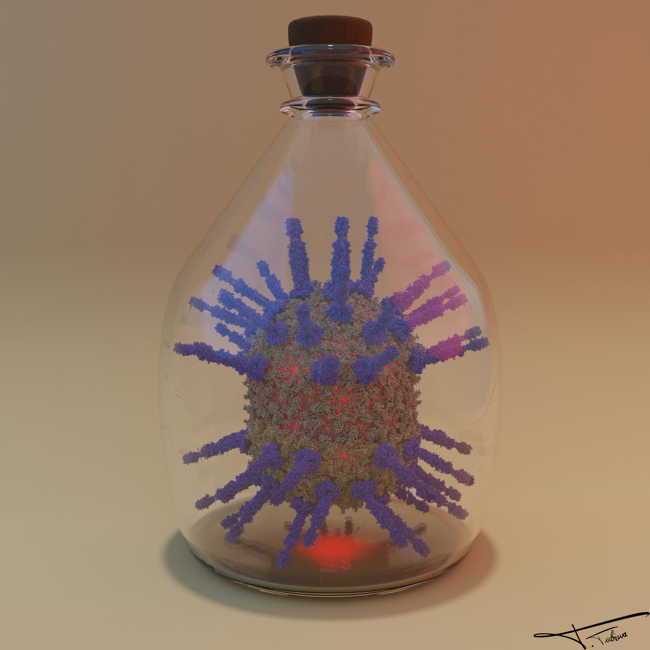 Virus in a bottle — PDB 6QZ0