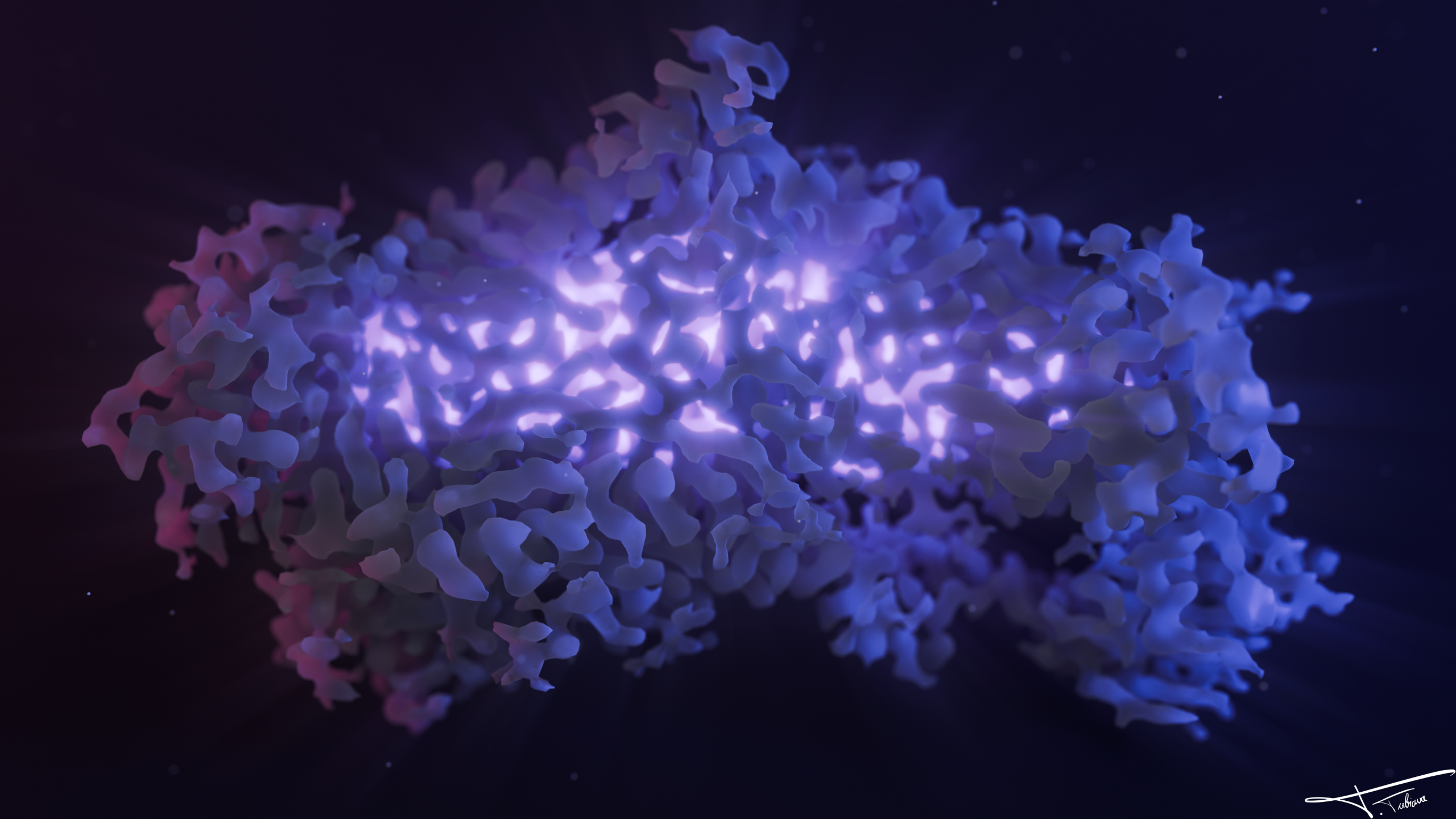 Illustration of a cryo-EM map